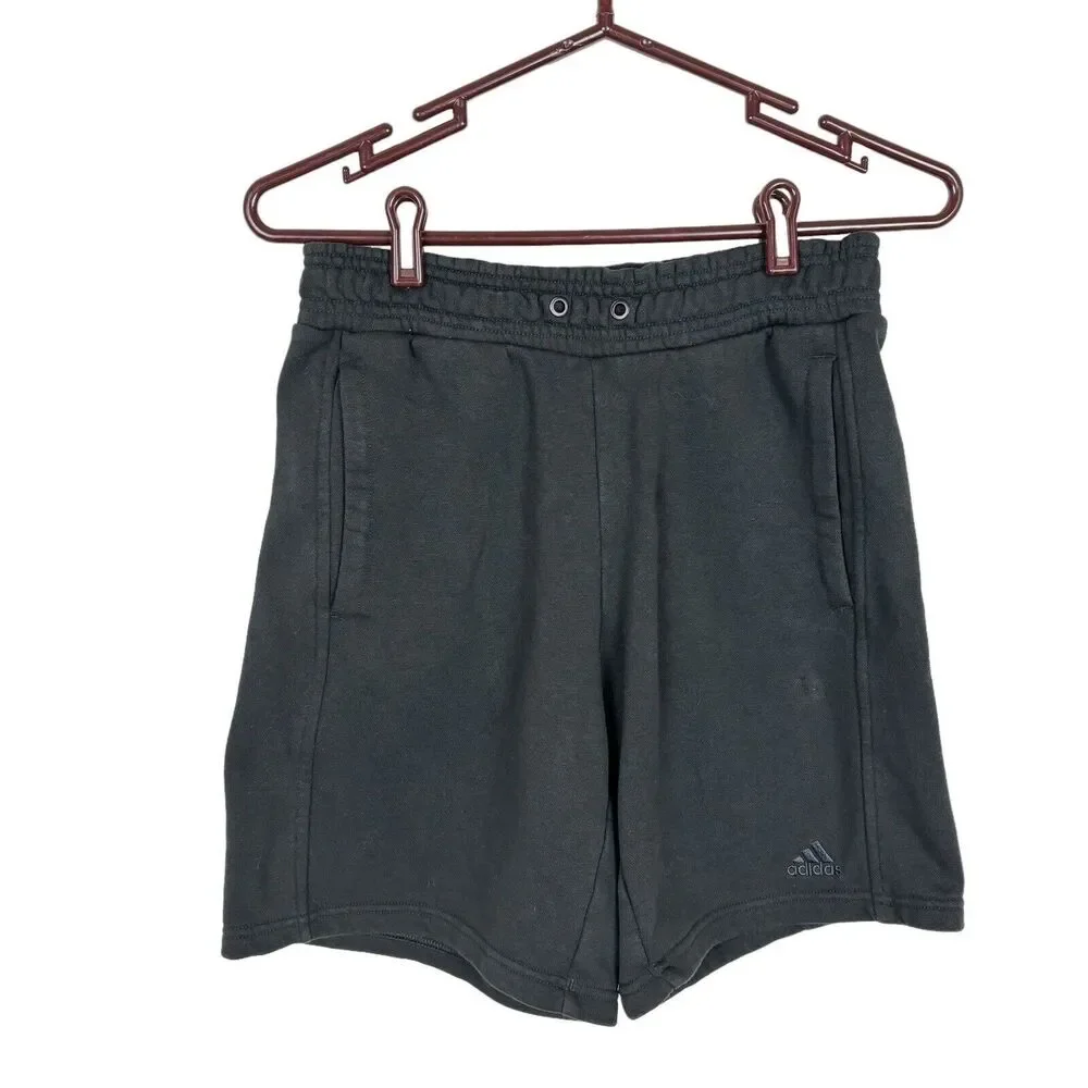 Adidas Black Sweatpant Shorts Men's Size XS